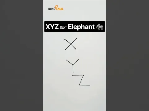 How to draw elephant ๐. Easy elephant drawing. Elephant drawing. #drawing #art #elephant