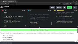 Rock-Paper-Scissors with HTML CSS JavaScript on Codepen io