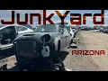 Exploring the junkyard in Mesa Arizona looking for parts and having fun