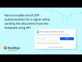 How to Send Documents from Templates Using API