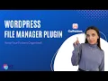 WordPress File Manager Plugin CatFolders General Overview