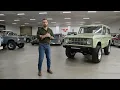 Classic 1970 Ford Bronco Velocity Signature Series Apple Green 6 Speed Manual Transmission