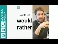 Download Lagu How to use 'would rather' - English in a Minute.