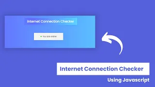 Internet Connection Checker Using HTML CSS and JavaScript Frontend Projects becodewala