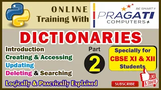 CBSE Computer Science Python Dictionaries Part-2