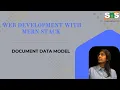 Document Data Model Web Development with MERN Stack SNS Institutions