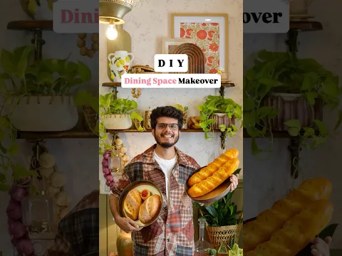 DIY Dining Space Makeover 🥘🧑‍🍳 #homedecorideas #diyprojects  #ytshortsindia