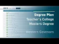 WGU Degree Plan Curriculum Instruction Masters Older Version Western Governors University
