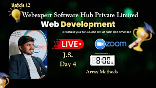 Web Development Course JS Day 4 Array Methods Full Tutorial in Hindi