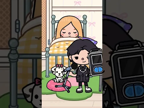 My roommate is a Saja boy pt 2 🎤🥲 | Toca life story #shorts