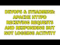 DevOps SysAdmins Apache httpd receiving requests and responding but not logging activity