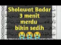 Lagu Sholawat Badar 3 menit || Merdu bikin sedih || @Fachruroziishaq