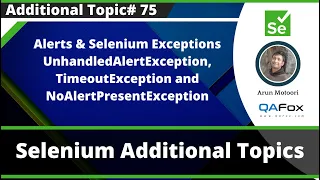 Alerts Selenium Exceptions - UnhandledAlertException TimeoutException and NoAlertPresentException