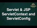 14 Servlet JSP ServletContext and ServletConfig Online Training Download app from below link