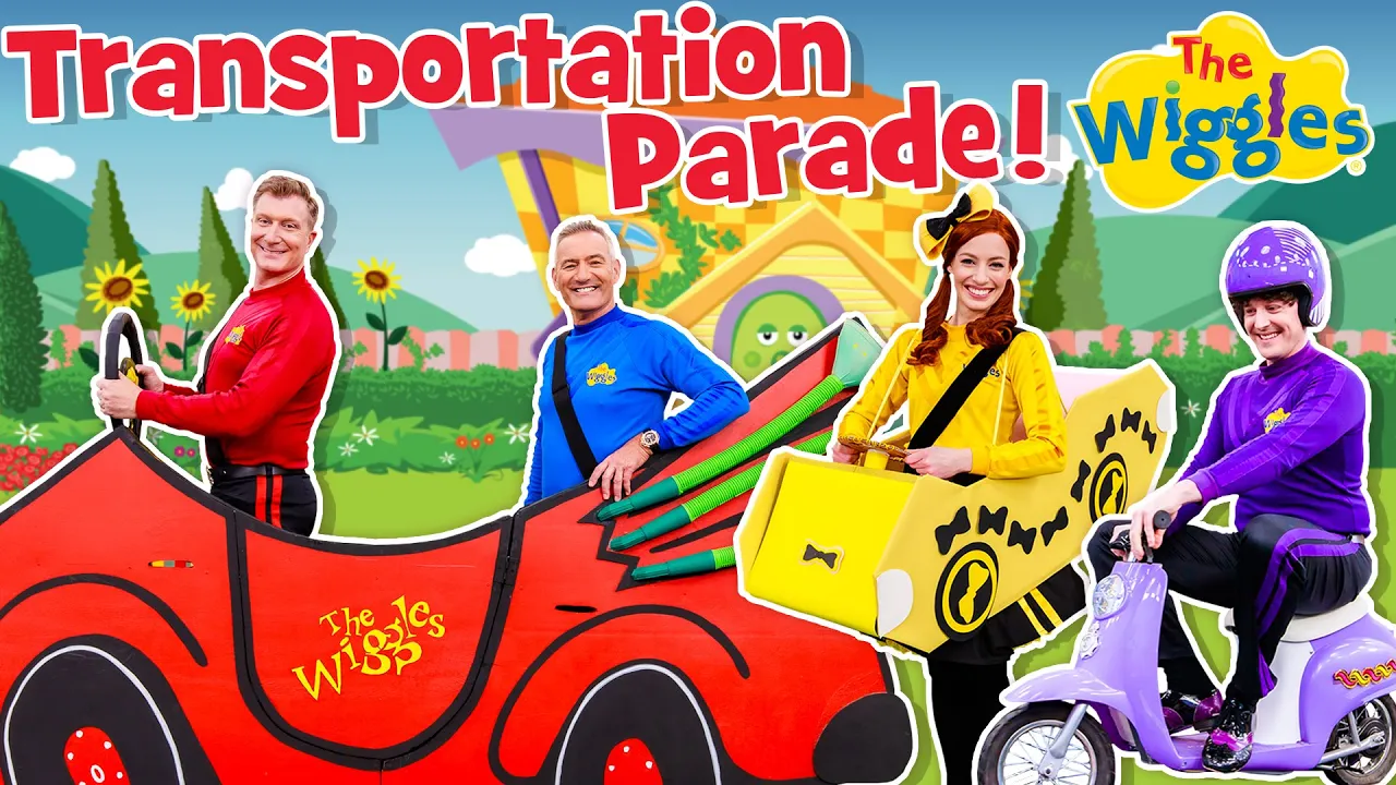 Transportation Parade 🚗 The Wiggles 🎶 Kids Song about Cars and Vehicles