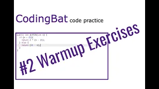 CodingBat Java Warmup 1 Walkthrough
