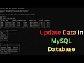 How To Update Data In MySQL Database - MySQL UPDATE Updating Data In a Table MySQL Tutorial