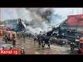Aftermath of Russian overnight strikes in Zaporizhzhia and Odesa