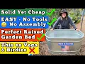 How to Build a Raised Bed EASY-Get a READY to GROW Metal Elevated Garden Container Vegetable Planter