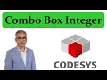 CODESYS Visualization trick - Using Combo box integer to manipulate integer variables