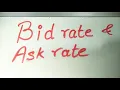 Bid Rate and Ask Rate - Explained
