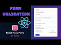 Form validation using react-hook-form and Yup