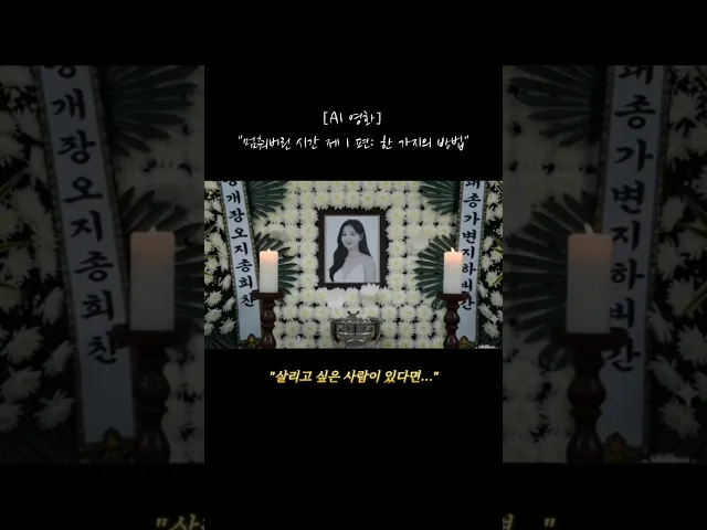 살리고 싶은 사람이 있다면...