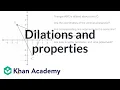 Dilations and shape properties