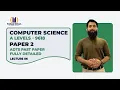 A Level 9618 Paper 2 ADTS past papers Lecture 06