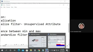 Preprocessing normalization using Weka