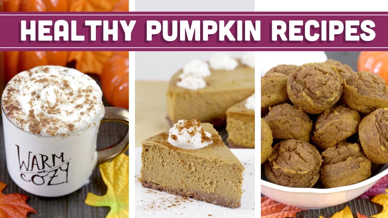 Healthy Pumpkin Recipes for Fall, Thanksgiving & Christmas! Cheesecake, PSL & more - Mind Over Munch