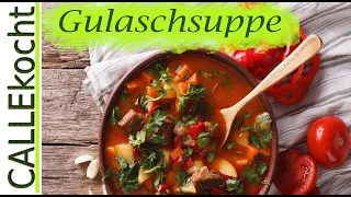 CALLEkocht: Eine leckere Gulasch Variante ist das Szegediner Gulasch mit Sauerkraut und Saurer Sahne. 