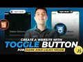 Building a Mode Toggle for Your Website Using HTML CSS and JavaScript Free Code