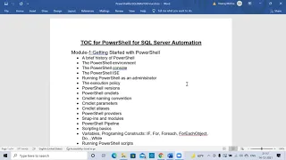 PowerShell for SQL DBAs Demo Class