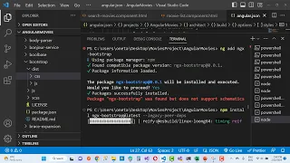 Fix Package ngx-bootstrap was found but does not support schematics angular