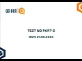 Test NG Part - 2 QO-BOX