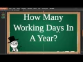 How Many Working Days In A Year
