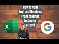 Split text or numbers from columns with text to columns