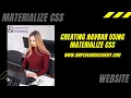 How to add Navbar to your Materialize CSS project
