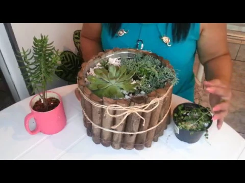 FAZENDO VASO RÚSTICO PARA ORQUÍDEAS E SUCULENTAS NILCA LIFE