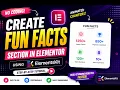 How to Create a Fun Facts Section in Elementor No Coding ElementsKit Tutorial 2026