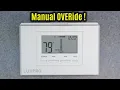 LUX Pro P621U Manual TEMP Override P521U LTX9100U LTX500U LTX700U LTX1500U Thermostats