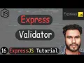 Express Validator Express JS Tutorial