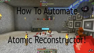 How To Automate The Atomic Reconstructor With Applied Energistics 2