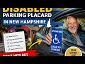 How to get a disabled parking placard in New Hampshire