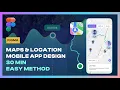 Maps Location Mobile App Design in Figma 2022