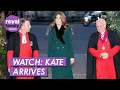 KIJK: Prinses Kate woont een prachtige kerstliederendienst bij met de koninklijke familie