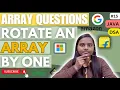 Cyclically Rotate An Array by One Arrays GFG JAVA DSA