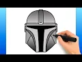 How To Draw The Mandalorian Easy Drawing Tutorial