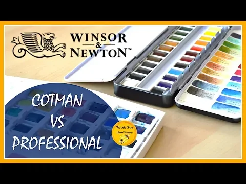 Download MP3 🎨COTMAN vs PROFESSIONAL - WINSOR \u0026 NEWTON watercolour COMPARISON and REVIEW (2018)